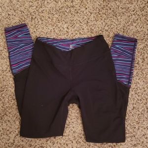 Comfy Striped with mesh Leggings